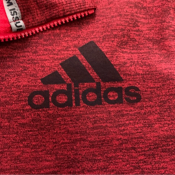 Adidas | Red & Black Climawarm Team Issue Fleece Jacket | Sz M - Picture 4 of 11